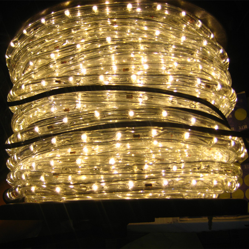 VERTICAL WARM WHITE 2WIRES LED ROPE LIGHT