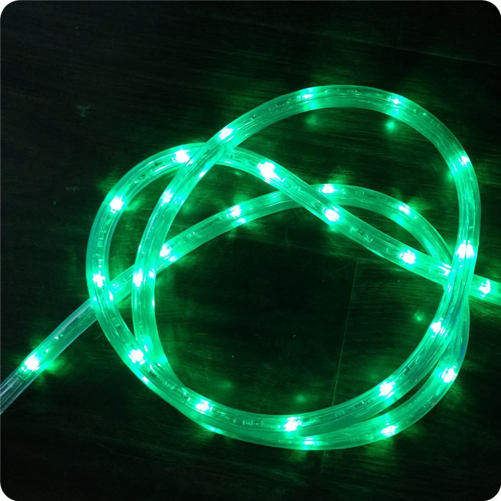 Chasing green with yellow 10m led rope light