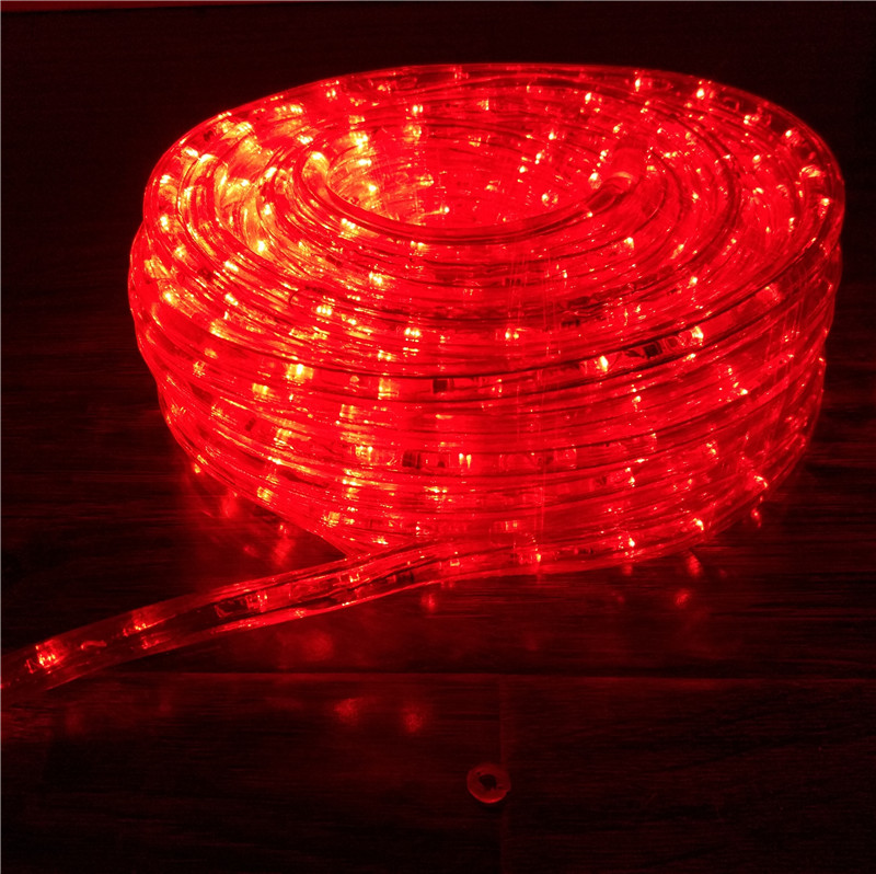 Chasing red 10m led rope light