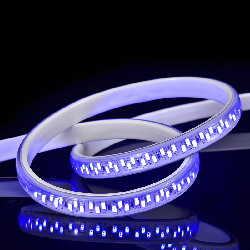 CROSS DOUBLE ROWS 5730 120L 12mm BLUE LED STRIP LIGHT