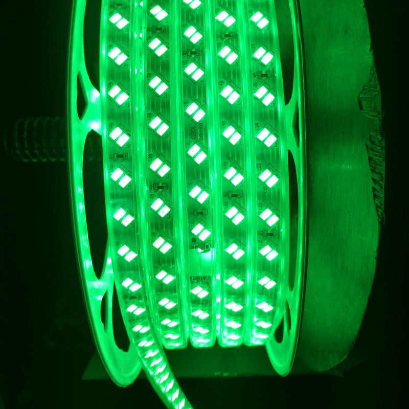 BEVEL DOUBLE ROWS 5730 120L 12mm GREEN LED STRIP LIGHT