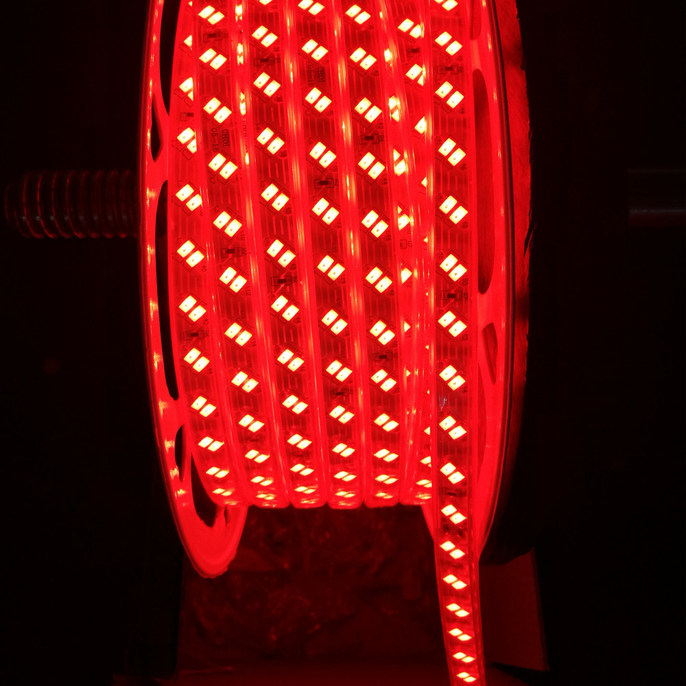 BEVEL DOUBLE ROWS 5730 120L 12mm RED LED STRIP LIGHT
